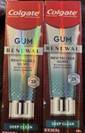 (2) Colgate Gum Renewal Revitalizes Gums Toothpaste Deep Clean 3oz. Fixed Price $25.20.