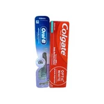 Oral-b Charcoal Toothbrush & Colgate Optic White Toothpaste (o1). Fixed Price $8.99.