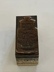 Vintage Colgate Dental Powder Printers Block Copper On Wood. Fixed Price $9.99.