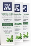 Kiss My Face Triple Action Toothpaste Herbal Mint 4.5 Oz Pack Of 3. Fixed Price $14.99.