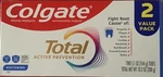 Colgate Total Active Prevention Whitening Toothpaste, 2 Pack, 5.1 Oz. Fixed Price $8.99.