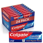 Colgate Cavity Protection Toothpaste With Fluoride, Minty 1 Ounce (24 Pack). Fixed Price $31.99.