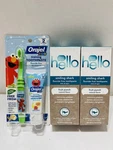 2 Pk Hello Fruit Flavor + 1 Orajel Kids Elmo Training Toothpaste Toothbrush. Fixed Price $22.99.