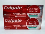 Lot Of 2 Colgate Optic White Advanced Toothpaste Icy Fresh Shimmering Mint. Fixed Price $10.90.