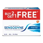 Sensodyne Toothpaste Fresh Gel Combo Pack, Sensitive Tooth Paste: 3 X 150 Gm. Fixed Price $33.96.