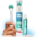 Smile Saver 360 / 3-sided Toothbrush + Toothpaste Tablets Travel Brush & Work. Fixed Price $19.95.