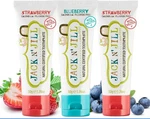 Jack N' Jill Natural Toddler Toothpaste - Fluoride-free, 40% Xylitol, 3-pack. Fixed Price $27.00.