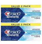2x 2 Pack Crest 3d White Advanced Toothpaste, Arctic White, 4x 3.3oz. Fixed Price $21.99.