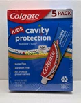 Colgate Kids Cavity Protection Toothpaste Bubble Fruit 5 Tubes X 4.6 Oz. Fixed Price $15.89.