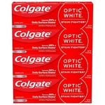 Colgate Optic White Stain Fighter Toothpaste Clean Mint Paste 4.2oz Ea Lot Of 4. Fixed Price $15.99.