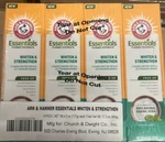 Arm & Hammer Essentials Whiten Strengthen Fluoride Toothpaste-4 Pack Of 4.3oz. Fixed Price $20.74.