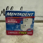 Vintage Mentadent Toothpaste 2 Refills Advanced Whitening Mint 5.25oz & Base New. Fixed Price $84.49.