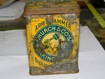 Antique Church & Co's Bicarbonate Arm Hammer Baking Soda Tin. Fixed Price $9.62.