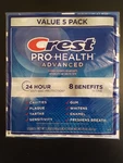 Crest Pro-health Advanced Whitening Toothpaste, 5 Pack -- 5.8 Oz Ea Tube. Fixed Price $29.89.