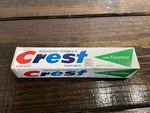 Vintage Crest Toothpaste 6.4 Oz Mint Iob With Fluoristat Collectible. Fixed Price $29.99.