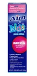 Aim Kids Mega Bubble Berry Gel Anti-cavity Toothpaste, 4.4 Oz. Fixed Price $6.75.
