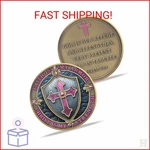 Ygllssy Christian Challenge Coin Protective Shield Religious Prayer Coins Armor. Fixed Price $15.16.