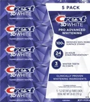 Crest 3d White Advance Whitening Toothpaste, 5.2oz , 5 -count. -exp Sep2027. Fixed Price $22.99.