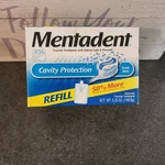 Sealed Mentadent Flouride Toothpaste Fresh Mint With Baking Soda Peroxide Refill. Fixed Price $33.00.