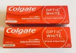 (2) Colgate Optic White Stain Fighter Toothpaste Clean Mint Paste 4.2 Oz Each. Fixed Price $10.48.