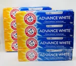 Arm & Hammer Advance White Toothpaste, Clean Mint Flavor, Stain Defense, 8 Pack. Fixed Price $30.00.