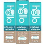 Hello Antiplaque Toothpaste, Fluoride-free, Whitening, Peppermint, 4.7oz, 3 Pack. Fixed Price $23.94.