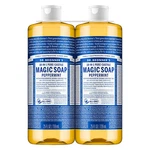 Dr Bronners Peppermint Castile Soap 2 Pack - 50 Oz Total Magic Organic. Fixed Price $29.99.