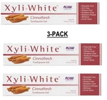 3 Pack- Now Solutions Xyliwhite Toothpaste Gel - Cinnafresh 6.4 Oz. Fixed Price $25.75.