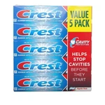 Crest Toothpaste 8.2 Ounce Pack Of 5 Cavity Protection Tooth Cleaning Agent. Fixed Price $27.39.