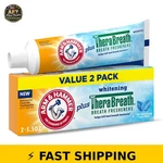 Arm & Hammer Icy Mint Toothpaste Plus Therabreath - 2 Pack. Fixed Price $20.99.