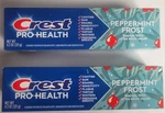 2 Crest Pro Health Peppermint Frost Toothpaste 4.3oz Tubes Ltd Ed Flavor New!. Fixed Price $20.00.