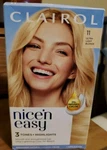 Clairol Nice N Easy Permanent Hair Color Salon-quality 11 Ultra Light Blonde 1ct. Fixed Price $16.99.