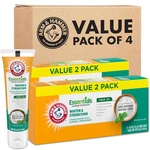 Essentials Whiten & Strengthen Fluoride Toothpaste-4 Pack Of 4.3oz Tubes, Fresh. Fixed Price $33.39.