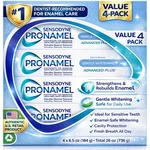 Sensodyne Pronamel Advanced Plus Gentle Whitening 4 185g (6.4oz) Toothpaste. Fixed Price $36.00.