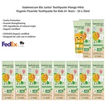 Vademecum Bio Junior Toothpaste Mango Mint Organic Fluoride 10x50ml. Fixed Price $132.99.
