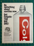 1964 Vintage Colgate Toothpaste The Big One Anti-cavity Palmolive Print Ad M1. Fixed Price $8.89.