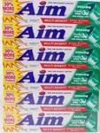 Aim Toothpaste 6 Oz Pack Of Fresh Mint Gel Cavity Protection Whitening. Fixed Price $20.39.