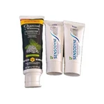 2 Pack 2.7oz Sensodyne Extra Whitening Toothpaste, 1pk4.7oz Burt's Bee Charcoal. Fixed Price $9.50.