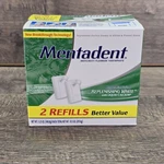 Mentadent 2 Refill Pack Peppermint Fusion Replenishing White W/ Calcium 5.25oz. Fixed Price $27.96.