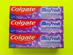 Colgate Maxfresh Ultrafreeze Knockout Toothpaste - Lot Of 3. Fixed Price $15.99.
