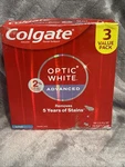 Colgate Optic White Advanced Toothpaste Pack Of 3 Icy Fresh 3.2oz Whitening. Fixed Price $15.48.
