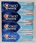 Lot Of 4 Crest 3d White Advanced Arctic Fresh Whitening Toothpaste, 2.4oz 68g. Fixed Price $19.00.