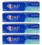 Crest 3d White Whitening Fluoride Anticavity Vibrant Mint Toothpaste 2.3oz 4-pac. Fixed Price $16.95.