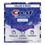 Crest 3d White Ultra Whitening Toothpaste Vivid Mint 5-pack 5.2 Oz. Fixed Price $23.98.