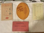 1909 Colgate University Football Game Ticket Score Card Dance Program. Fixed Price $129.99.