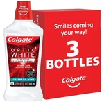 Colgate Optic White Whitening Mouthwash, Fresh Mint - 32 Fl Oz (pack Of 3). Fixed Price $25.37.