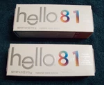 Lot 2 Hello 8 In 1 Mighty Multi-tasker Fluoride Natural Toothpaste Exp 04/2026. Fixed Price $17.99.