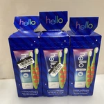 3x Exp 03-27 Hello Blue Raspberry Dragon Dazzle Fluoride Toothpaste Set 4.2 Oz. Fixed Price $26.88.