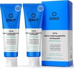 Izkut 10 Nano Hydroxyapatite Toothpaste Fluoride Free Natural Whitening, 2 Pack. Fixed Price $21.99.