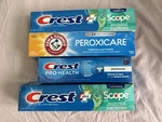 Crest Scope Pro-health Arm & Hammer Peroxicare Mint Toothpaste Lot Whitening. Fixed Price $21.99.
